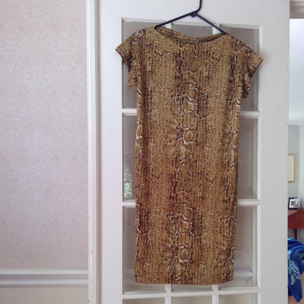 Tory Burch Silk Sawyer Dress size XS Snake print
